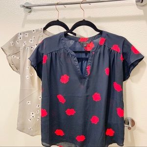 Banana Republic - Dolman floral blouse set of 2